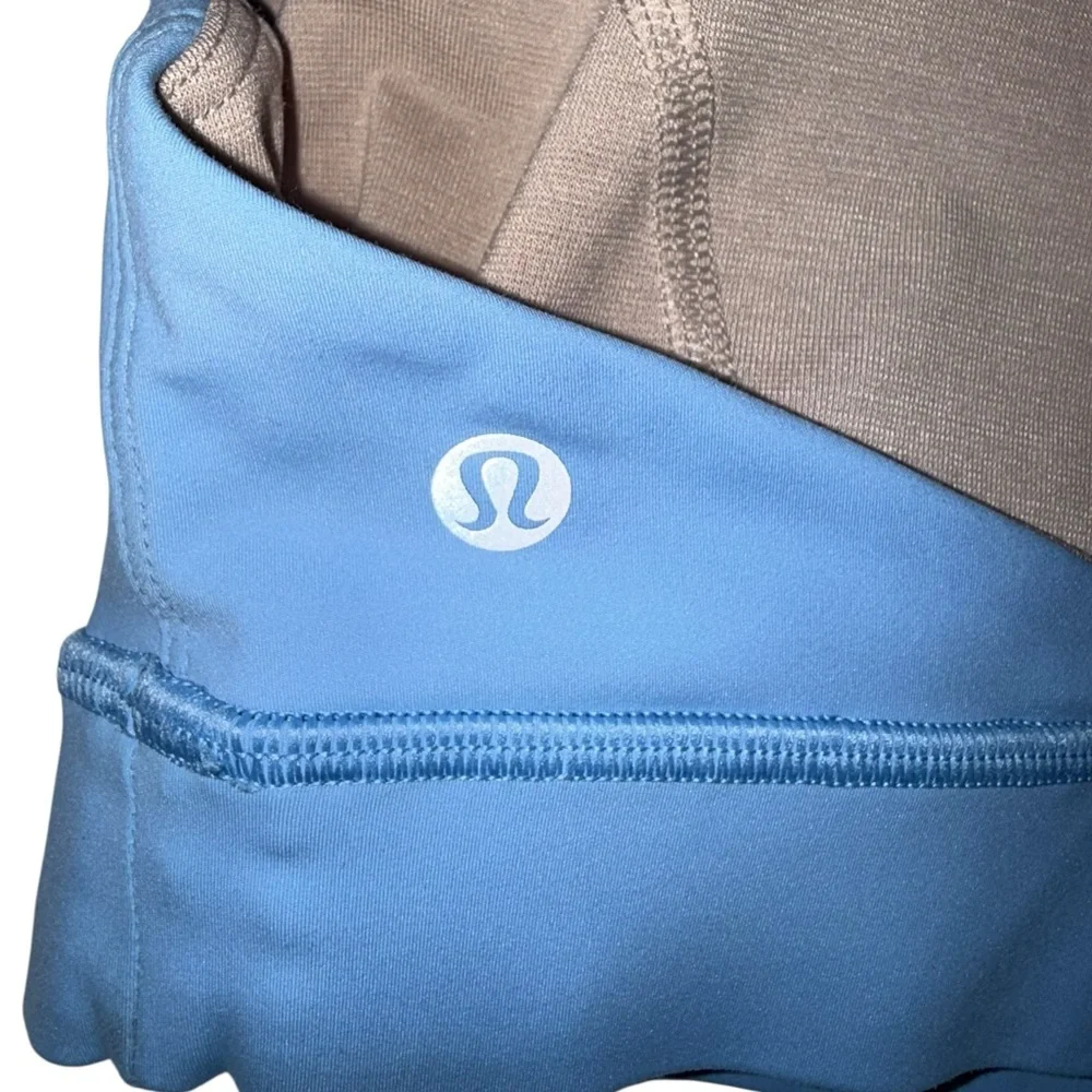 Lululemon Fast & Free Bra (Nulux) Aero Blue Sz 10 Orig $68 Like New
